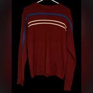 Vintage NXS 100% Acrylic Crewneck Sweater  Y2K 2000’s Era - Size M maroon
